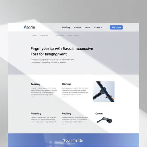 Example of accessible website design
