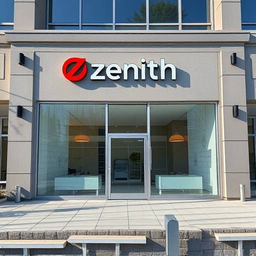 Exterior view of Zenith Audio office building