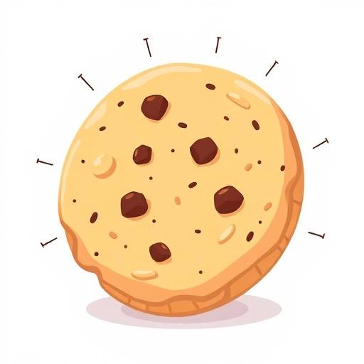 Illustration of a cookie, representing data tracking