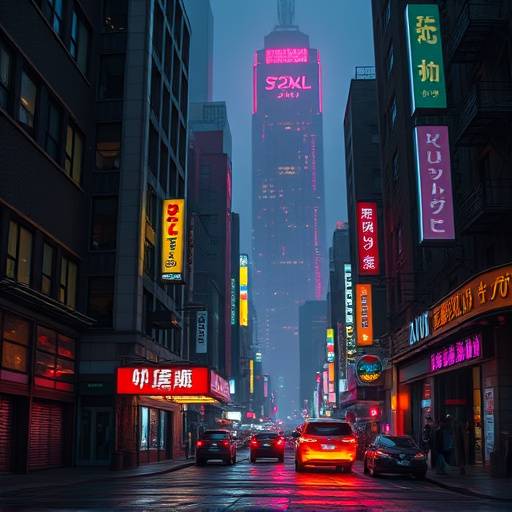 Image from the video game 'Cyberpunk City'
