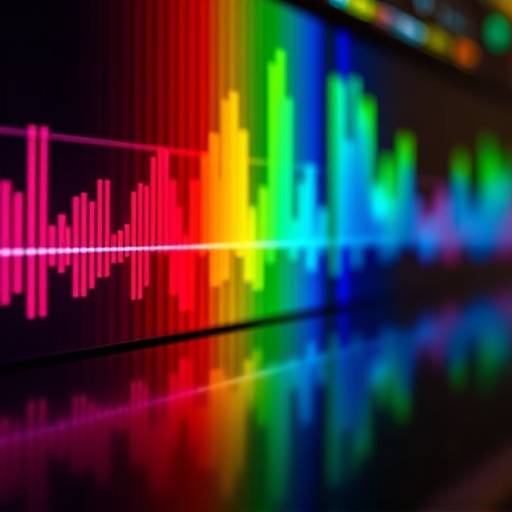 Waveform visualizations showcasing audio mastering processes